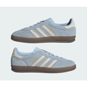 adidas Gazelle Indoor Clear Sky Off White JI2717 Women's Size 6.5 New